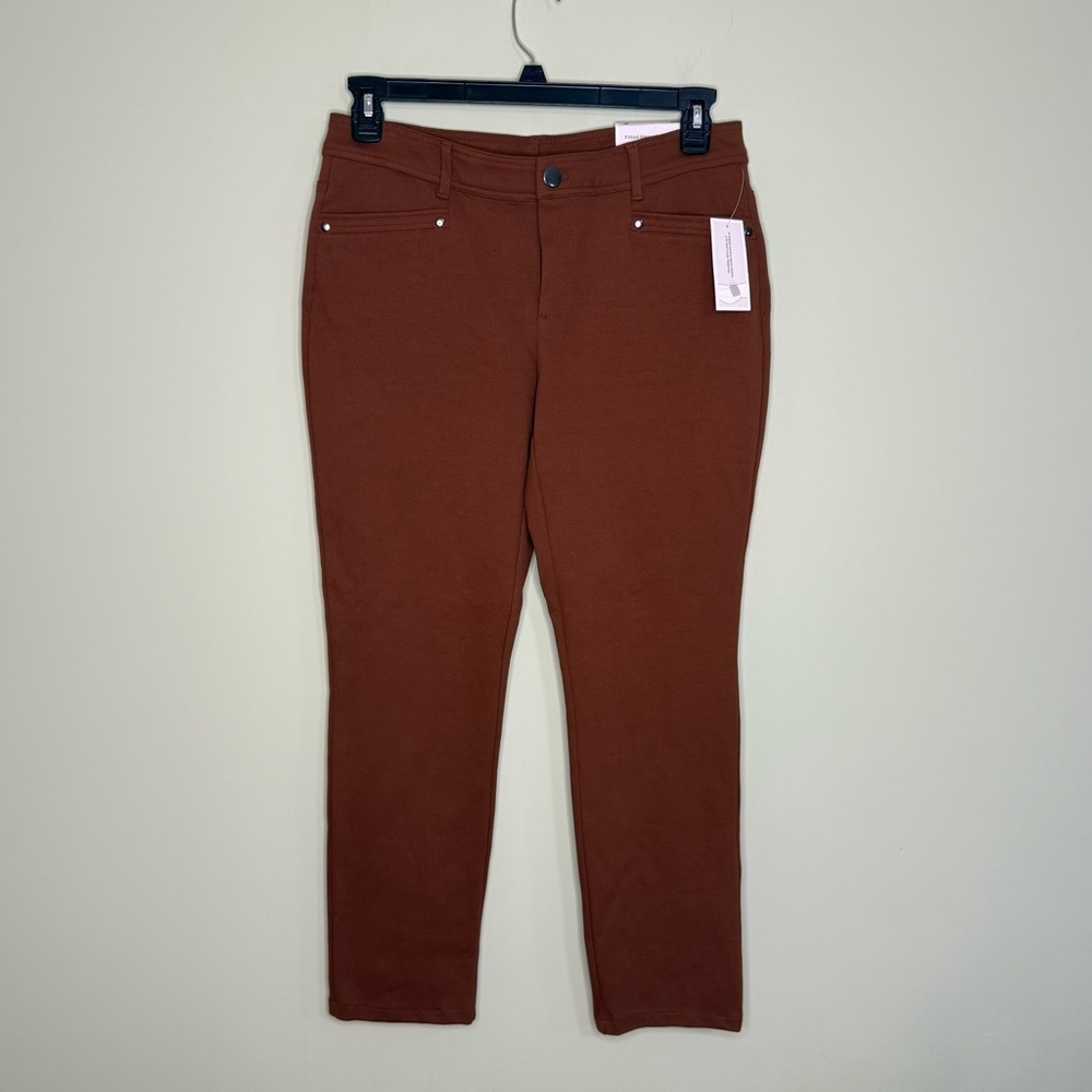 NEW‎ Christopher & Banks slimming tapered shaped fit mid rise women 8 petite